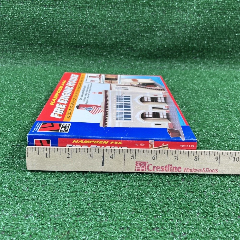 Hampden #46 Fire Engine‎ House HO Scale Model Kit Life Like Trains New Sealed